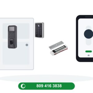 Control de acceso para 2 puertas de oficina con instalación incluida