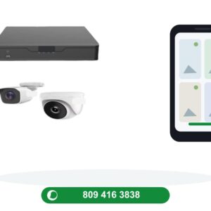 Kit de 2 cámaras de seguridad para entrada de casa con instalación incluida